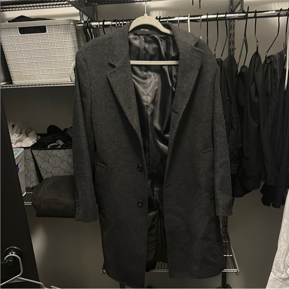 Ralph Lauren Men's Gray Wool Overcoat